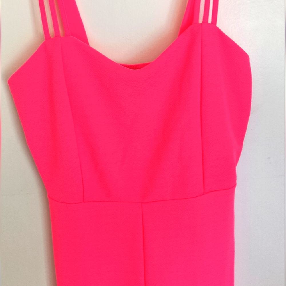 Neon Pink Flattering Jumpsuit Icon Apparel